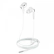 Дротові навушники HOCO M101 Pro Crystal sound wire-controlled earphones with microphone 3.5мм 1.2м White (6931474782380) - зображення 1
