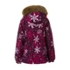 Куртка зимова HUPPA ALONDRA 18420030-14334 бордовий з принтом 122 см (4741468965581) - зображення 2