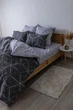 Комплект постельного белья ТЕП Happy Sleep Двуспальный 180 x 215 см Quadro Star grey Ранфорс (2000008908511) - изображение 5