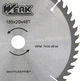 Диск пильный по дереву Werk 185х20 48 зуб (BP118498) - изображение 3