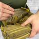 Нагрудная Сумка Frein с системой Molle / Вместительный однолямный Рюкзак Cordura койот 23,5х6х12 см - изображение 4