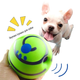 Игрушка для собак Wobble Wag Giggle Хихикающий мяч интерактивный для всех пород 14см Зеленый - изображение 7