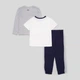 Детский комплект (свитшот + футболка + штаны) для мальчика Reebok B9683RB (2T) 92 см Lt Grey Heather (889593900221) - изображение 2