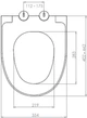 Сиденье-крышка для унитаза NKP Style 0408 Soft Close дюропласт - изображение 8