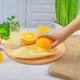 Соковыжималка ручная для цитрусовых и терка для овощей Желтая - изображение 1