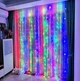 Гирлянда штора Водопад светодиодная Hit 3х1.5 метра 300 LED Разноцветный - изображение 3