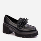 Loafersy damskie na obcasie Renesma 37 Czarne (5905677953763) - obraz 2