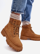 Zimowe trapery damskie niskie Cross Jeans MM2R4011C 36 Camel (8697319521443) - obraz 5