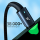 Зарядний кабель ESSAGER Sunset чорний USB Type-C 7A 1метр - зображення 3