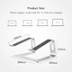 Підставка для ноутбука VHG S26 складана Laptop Stand Portable Silver - изображение 4