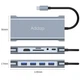 Мультифункциональный USB-хаб на 11 портов Digital Lion MH13, Type-C разветвитель для макбука: 4 x USB 3.0/USB-C/HDMI/Ethernet/VGA/SD/TF/3.5mm - изображение 4