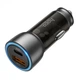 Автомобільний зарядний пристрій HOCO NZ8 Sprinter 43W dual port PD25W+QC3.0 car charger Brown - зображення 1