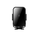 Автодержатель с беспроводной зарядкой Baseus Halo Electric Wireless Charging Car Mount 15W Black (SUDD000001) - изображение 2