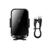 Автодержатель с беспроводной зарядкой Baseus Halo Electric Wireless Charging Car Mount 15W Black (SUDD000001) - изображение 3