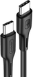 Kabel Usams U43 US-SJ459 USB-C - USB-C 1.2 m czarny (6958444922447) - obraz 1