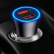 Зарядне автомобільне Baseus Golden Contactor Max Dual Fast Charger Car Charger U+U 60W CGJM000013 Темно-сірий - изображение 3
