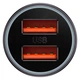 Зарядне автомобільне Baseus Golden Contactor Max Dual Fast Charger Car Charger U+U 60W CGJM000013 Темно-сірий - изображение 4