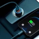 Зарядне автомобільне Baseus Golden Contactor Max Dual Fast Charger Car Charger U+U 60W CGJM000013 Темно-сірий - изображение 6