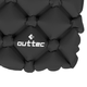Надувной коврик Outtec 195х55х5 см черный с подушкой для кемпинга сна - изображение 4