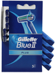 Zestaw jednorazowych maszynek do golenia Gillette Blue II Plus 5 szt (3014260219437) - obraz 1