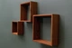 Полиці сет із 3. Квадратні полиці натуральне дерево Wood Mosaic Amber Сube Shelfes 30x30x11 см (WM-СAS-30x30x11) - зображення 6