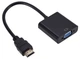 Кабель-переходник HDMI -> VGA конвертер адаптер с аудио 3.5 мм и питанием USB со звуком для Т2 тюнера HDMI2VGA эмулятор монитора (561324018) Черный - изображение 11