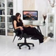 Крісло ігрове GAMING CHAIR OC-810 з підставкою для ніг, колір чорний/чорний - зображення 2