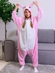 Піжама кігурумі Kigurumi Заєць Кролик для дівчаток Рожевий на зріст 100-110 см (204741) - зображення 1