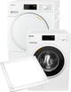 Пральна машина повногабаритна Miele WWD 120 WCS + Сушильний автомат Miele TWC 220 WP (комплект) + планка Miele WTV 502 - зображення 1