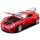 Модель машинки Alfa 8C Competizione 2007 Red 1:32 Bburago OL32864 - изображение 2