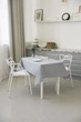 Водоотталкивающая скатерть на стол TouchableLinen 1 шт 150 см x 250 см Світло сірий Хлопок с тефлоновым покрытием - изображение 2