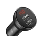 Автомобільний зарядний пристрій BASEUS TZCCBX-0G 2USB, кабель Lightning/Micro/Type-C 24W, 4.8A + вольтметр - зображення 5