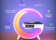 Светильник будильник ночник аккумуляторный Rgb G63 с беспроводной зарядкой 10W и Bluetooth колонкой - изображение 3