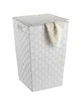 Кошик для білизни Wenko Adria Square White, 48 л, поліпропілен, 33 x 53 x 33 см, білий - зображення 5