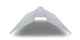 Планка конька плоского широкого 2м Оцинковка - изображение 1