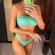 Женский раздельный купальник жатка бандо HAWAII BANDO мятный размер S - изображение 3