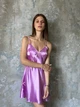 Ночная рубашка женская из атласа Felisiya Lingerie Розовый 11-р M (2000007375017) - изображение 6