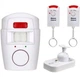 Сигнализация для дома ALARM-105 Белая Сенсорная инфракрасная на батарейках беспроводной датчик движения 2 пульта на брелке - изображение 1