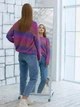 Джемпер жіночий светр вільного крою матеріал в’язка оверсайз Seventeen One Size Фіолетовий 6166.5129 - зображення 2