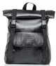 Рюкзак ролл Sambag унисекс RollTop Milton принт крокодила с клапаном черный 41 х 30 х 16 см (24251070) - изображение 1