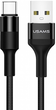 Kabel Usams U5 2 A USB Type-A na USB Type-C 1.2 m Czarny (SJ221TC01) (6958444956633) - obraz 1