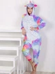 Піжама кігурумі Kigurumi Жіноча Єдиноріг Іскорка Різнобарвний розмір S 145-155 см (100741) - зображення 1