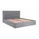 Ліжко BristolDesign Rosto Comfort з нішею для білизни 180x200 сірий - зображення 1