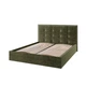 Ліжко MonicaDesign Evita Olive Standart 120x190 оливковий - зображення 5