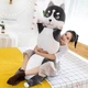 М'яка іграшка подушка My Kigu Хаскі Батон Антистрес Обіймашка Сіра 140 см (9017) - зображення 1