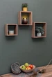 Полиці сет із 3. Квадратні полиці натуральне дерево Wood Mosaic Natural Сube Shelfes 30x30x11 см Cвітлий (WM-СNS-30x30x11) - изображение 2