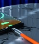 Кабель для быстрой зарядки USB Type-C 120w 6A (150 см) черный, с подсветкой. Поворотный кабель Type-C 180° - изображение 4