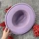 Шляпа Федора унисекс с устойчивыми полями FeltHat сиреневая - изображение 5