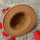 Шляпа Федора унисекс с устойчивыми полями FeltHat капучино - изображение 6