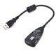 Звуковая карта Ewell USB C-Media 7.1 Channel, black (EW131) - изображение 1